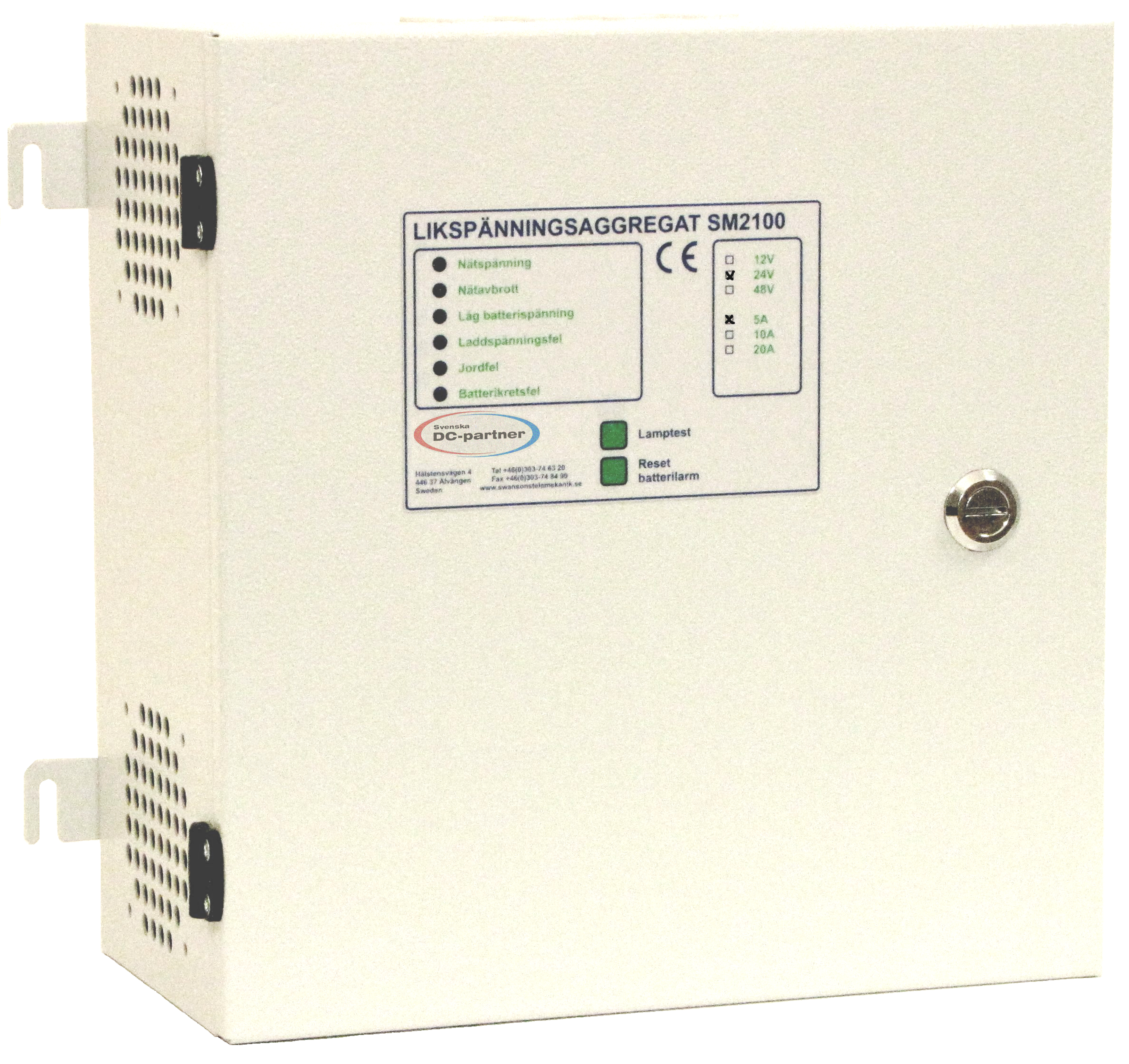 SM2100 Batteribackup med inbyggda batterier